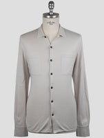 Kiton Gray Cotton Shirt