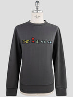 Kiton Gray Cotton Ea Sweater Hoodie