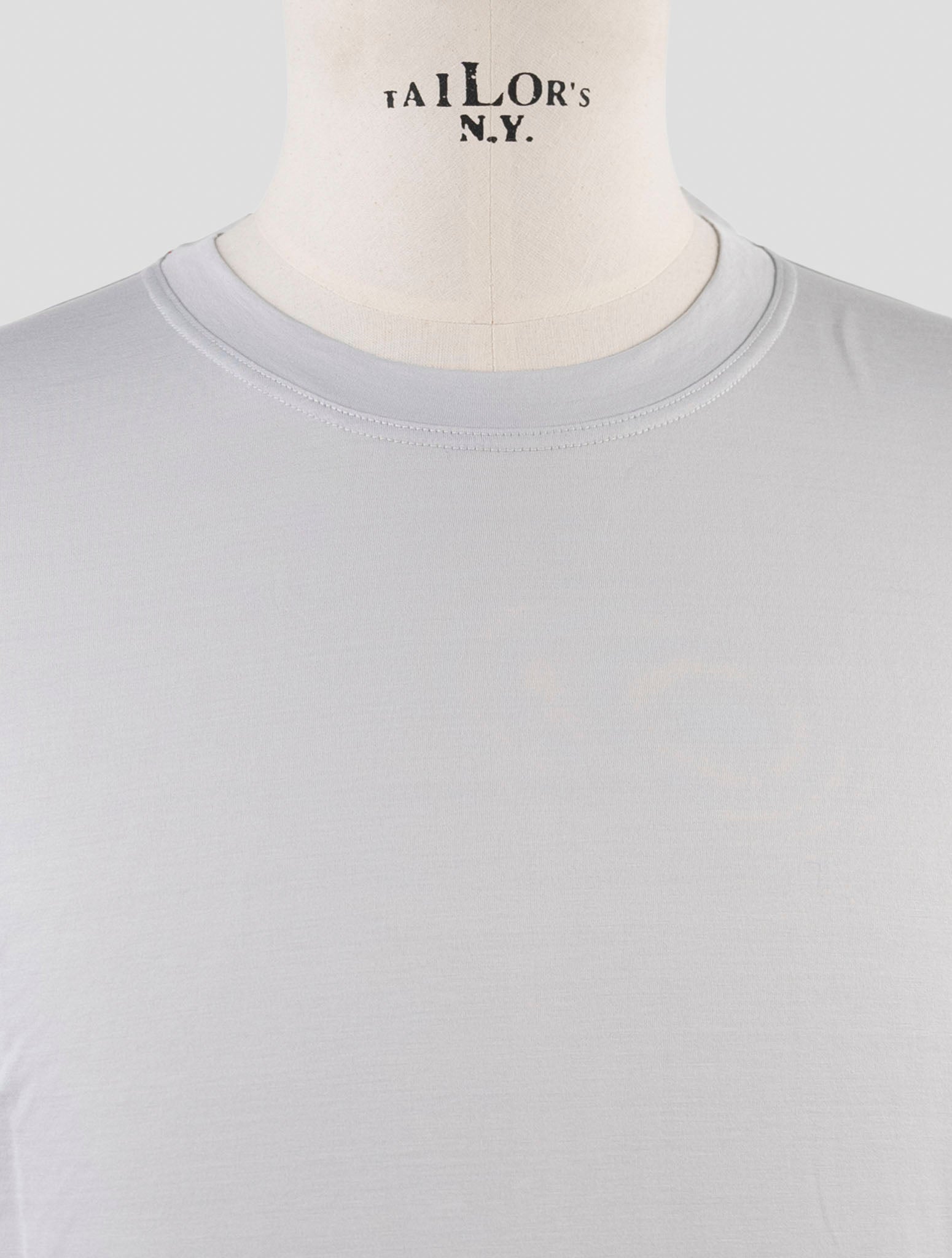 Kiton Gray Cotton T-Shirt