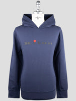 Kiton Blue Cotton Ea Sweater Hodie