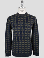 Kiton Blue Green Cashmere Sweater Crewneck