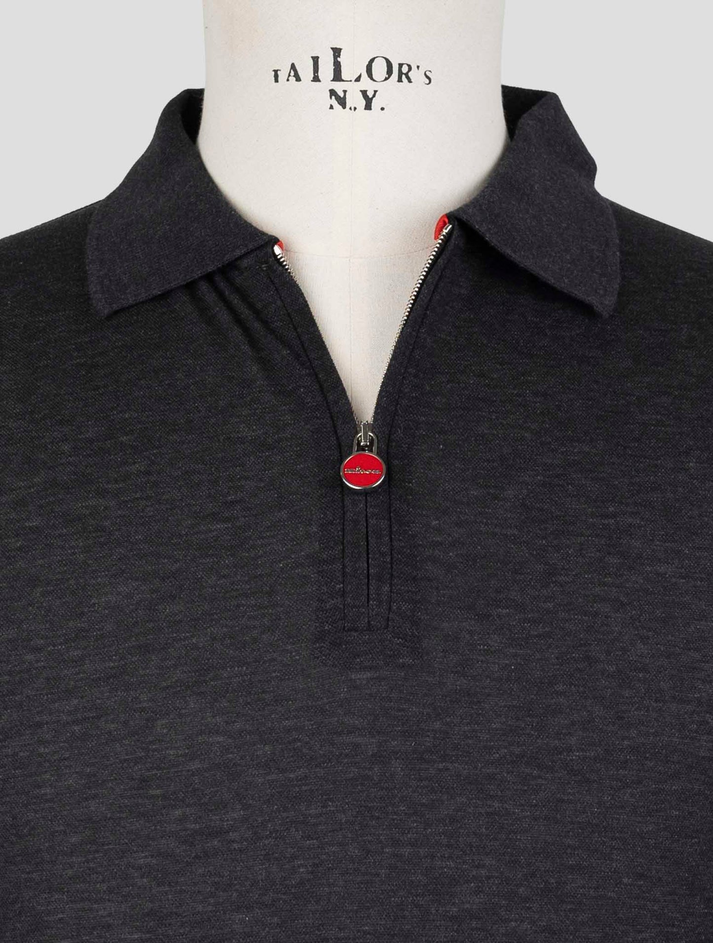 Kiton Gray Cotton Polo