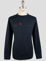 Kiton Dark Blue Cotton Ea Swater Crewneck