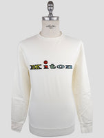 Kiton White Cotton Ea Sweater Crewneck