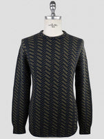 Kiton Blue Green Cashmere Sweater Crewneck