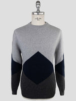 Kiton Multicolor Cashmere Silk Sweater Crewneck
