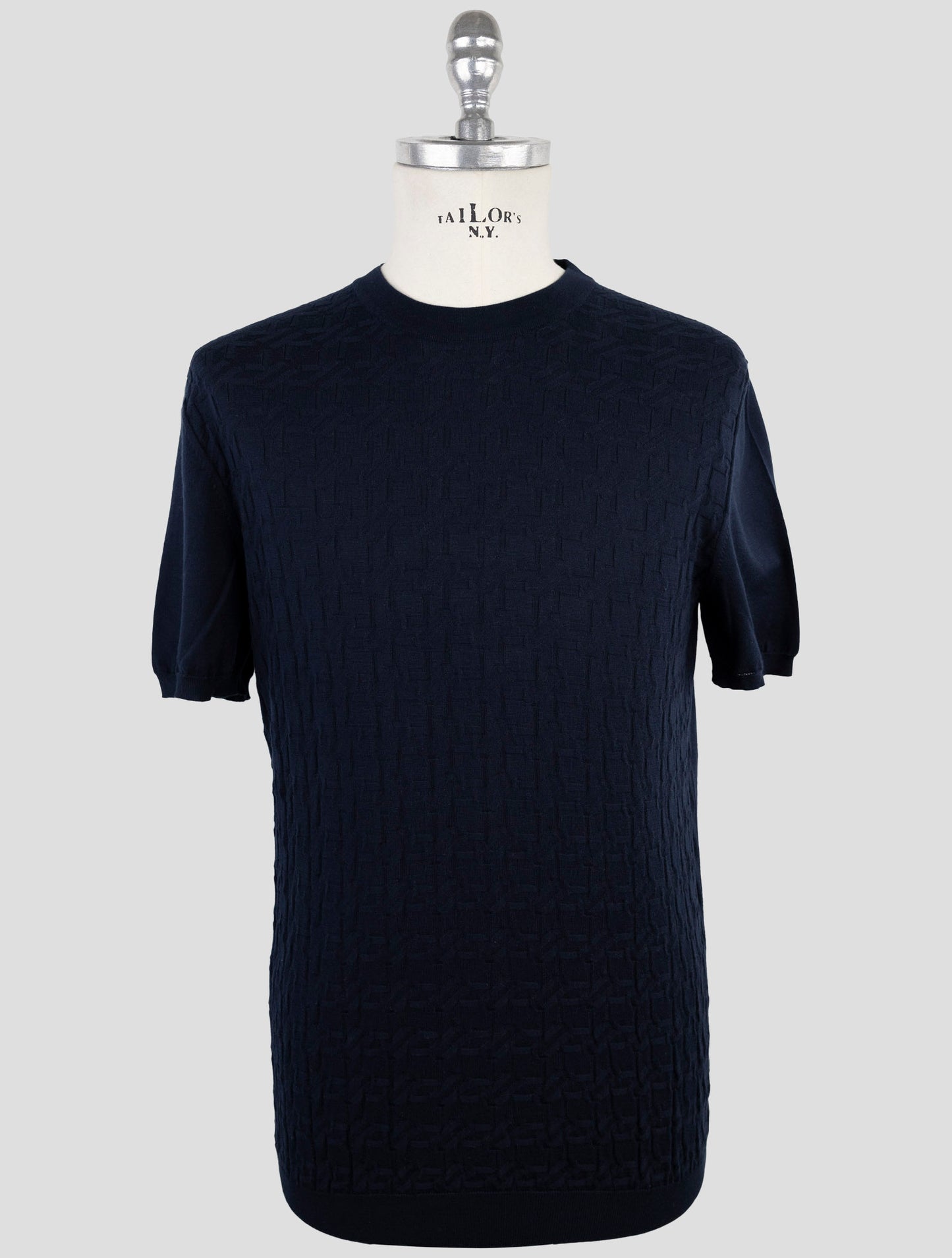 Kiton Blue Cotton T-Shirt