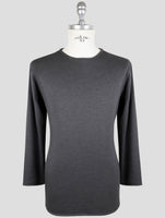 Kiton Gray Cashmere Silk Sweater Crewneck