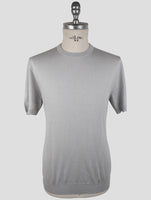 Kiton Gray Silk Cashmere Linen T-Shirt