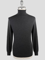 Kiton Gray Wool Sweater Turtleneck