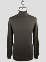 Kiton Green Cashmere Silk Sweater Turtleneck