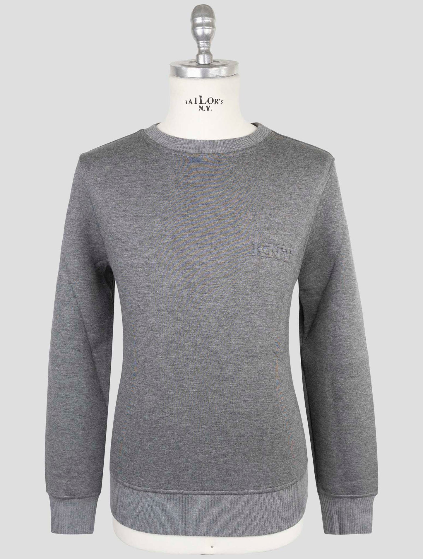 Kiton Knt Gray Viscose Ea Sweater Crewneck