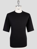 Kiton Knt Black Cotton T-Shirt