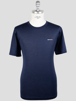 Kiton Blue Cotton T-Shirt