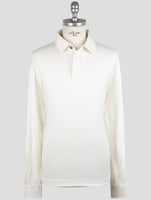 Kiton White Silk Cotton Sweater Polo