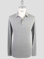 Kiton Gray Cotton Sweater Polo