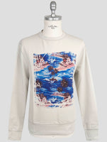 Kiton White Cotton Ea Sweater Hoodie