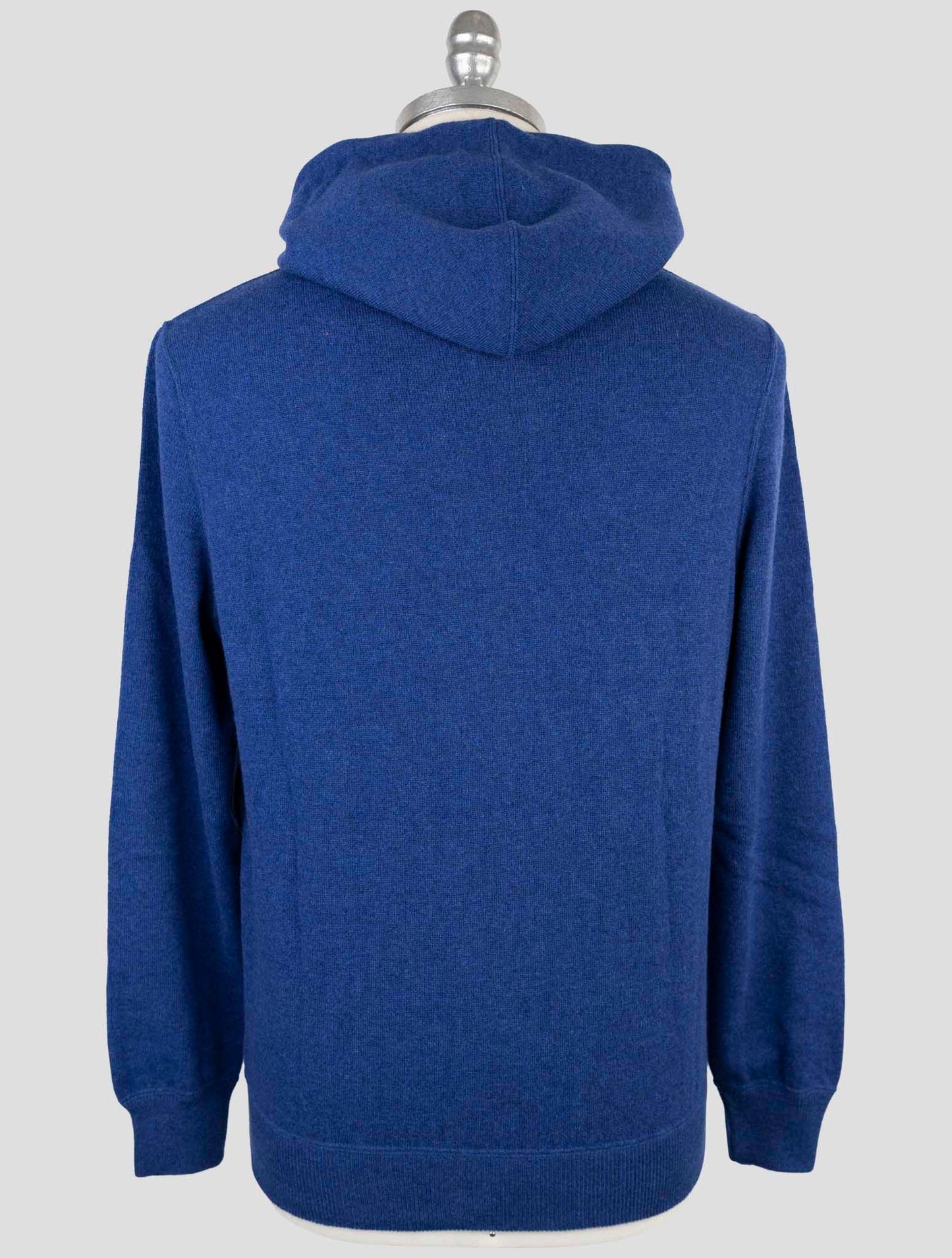 Kiton Blue Cashmere Sweater Full Zip Hoddie