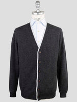 Kiton Dark Gray Cashmere Sweater Cardigan