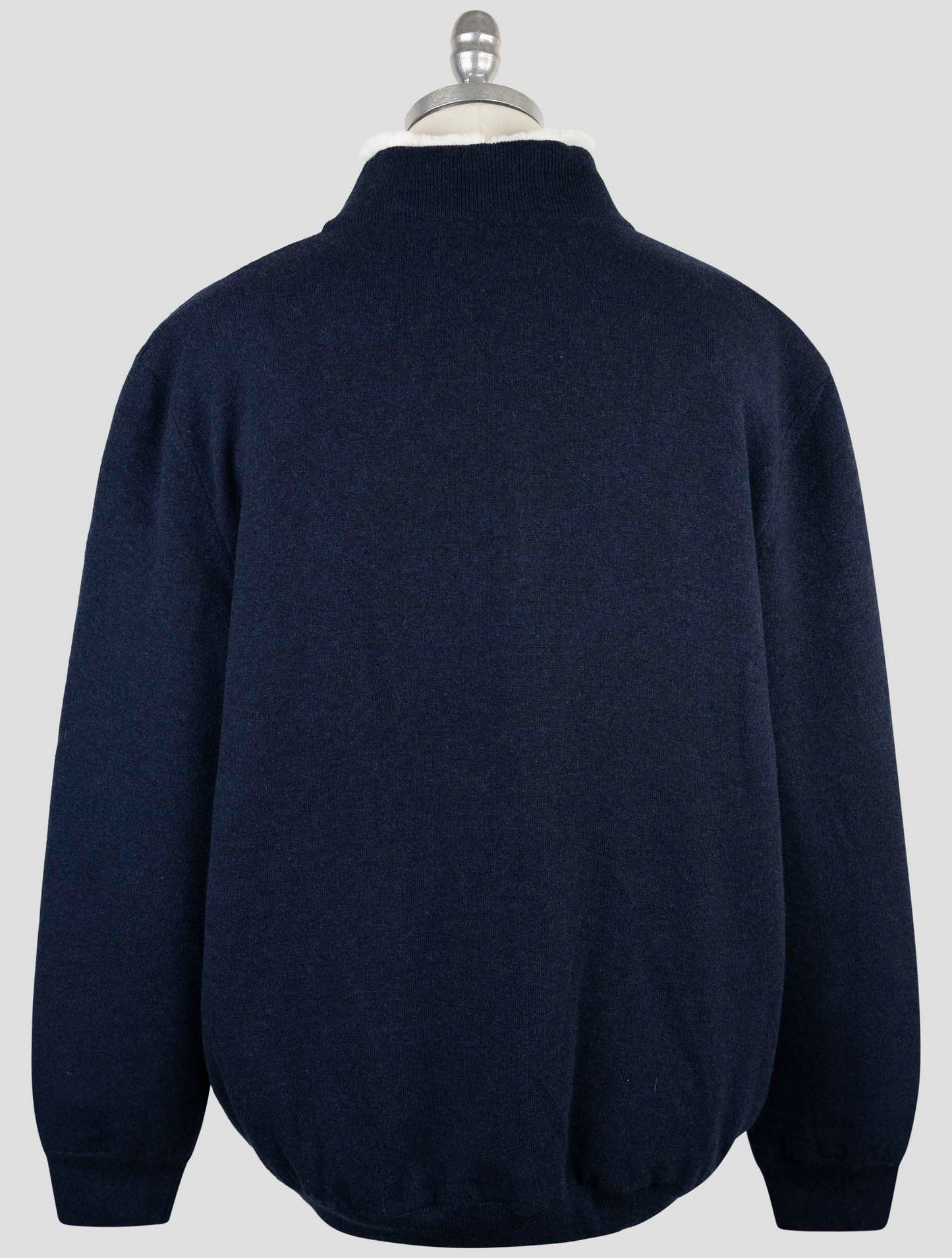 Kiton Blue Cashmere Mink Fur Coat Full Zip