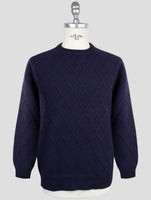 Kiton Blue Wool Sweater Crewneck