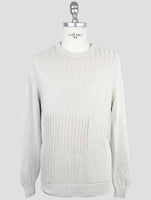 Kiton Gray Cotton Sweater Crewneck