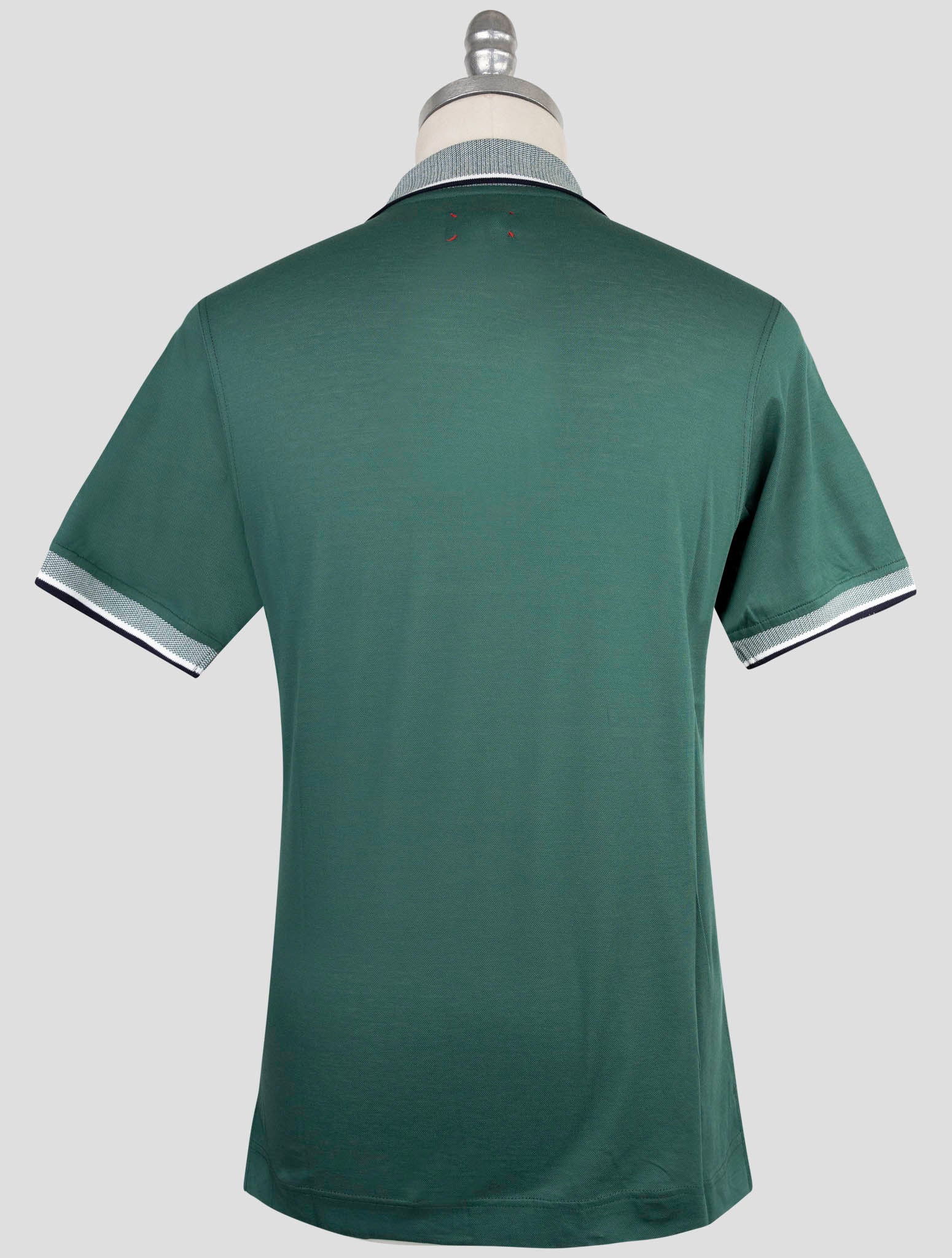 Kiton Green Cotton Polo