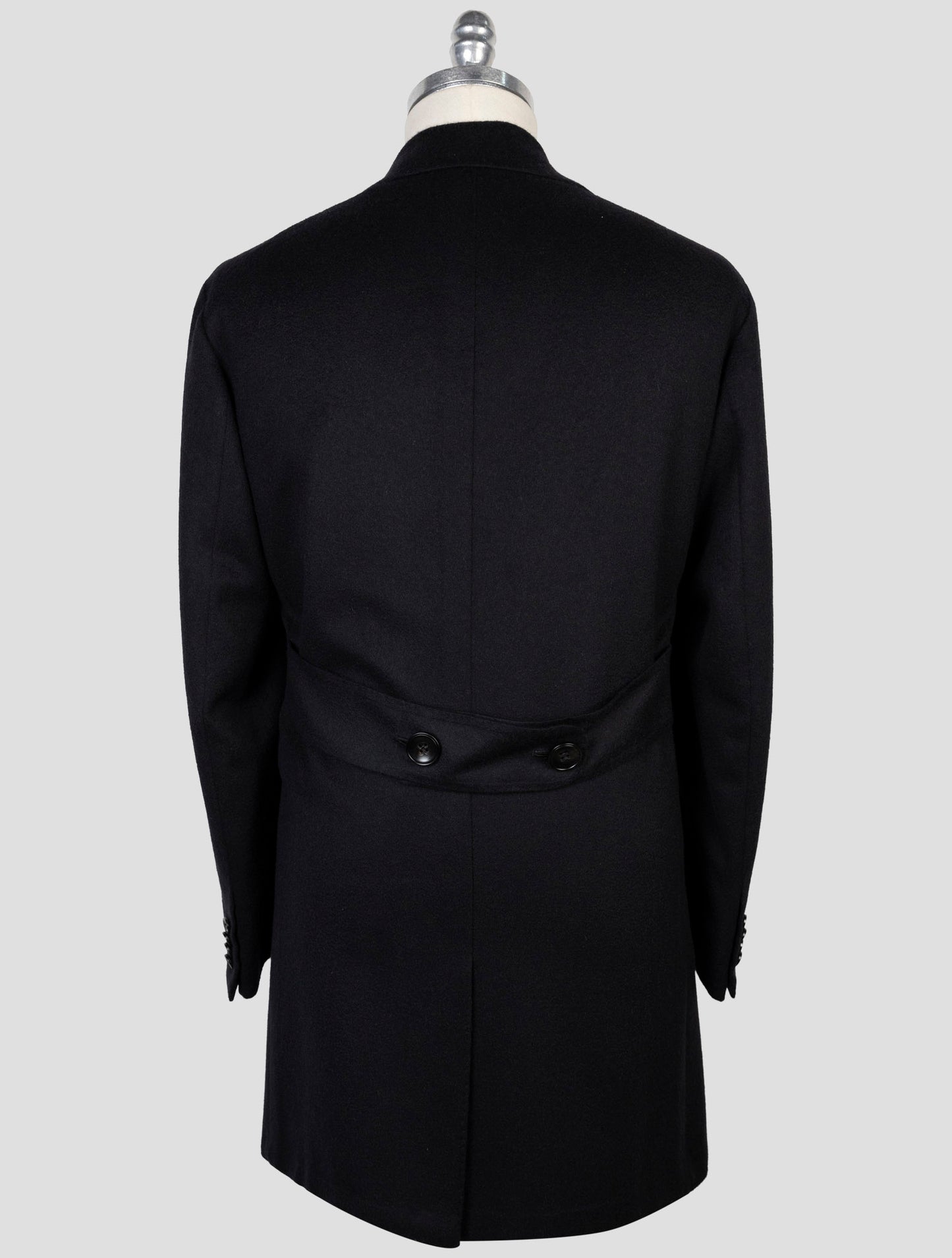 Kiton Black Cashmere Overcoat