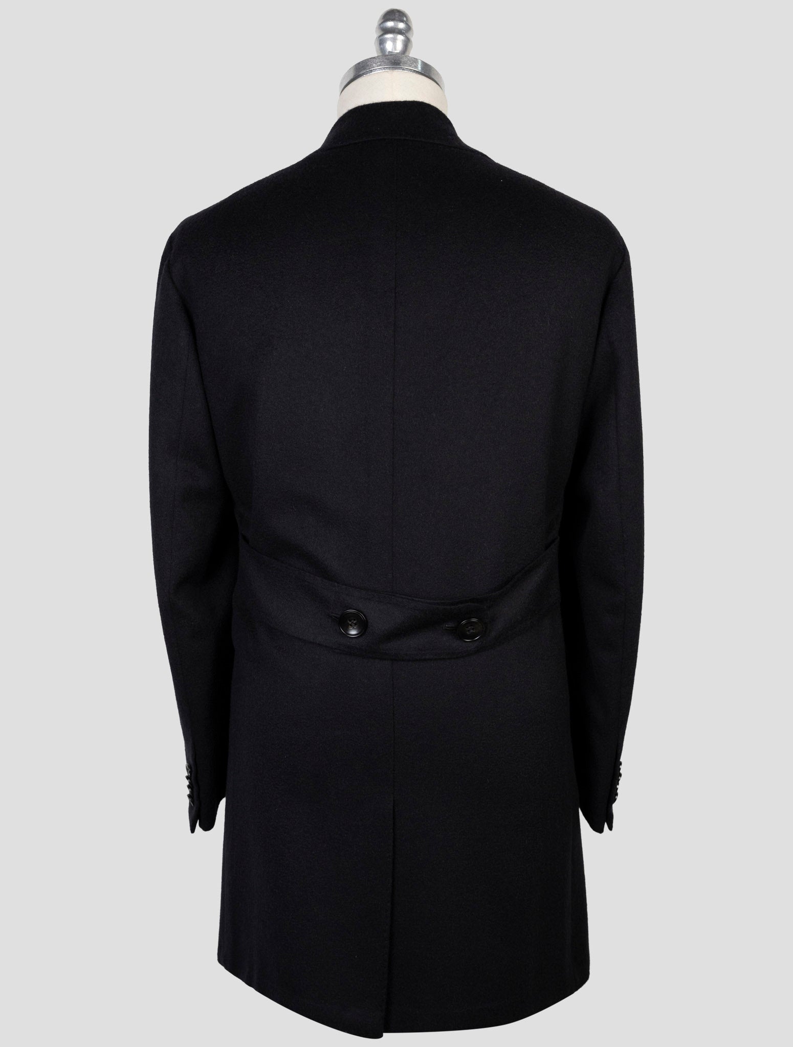 Kiton Black Cashmere Overcoat