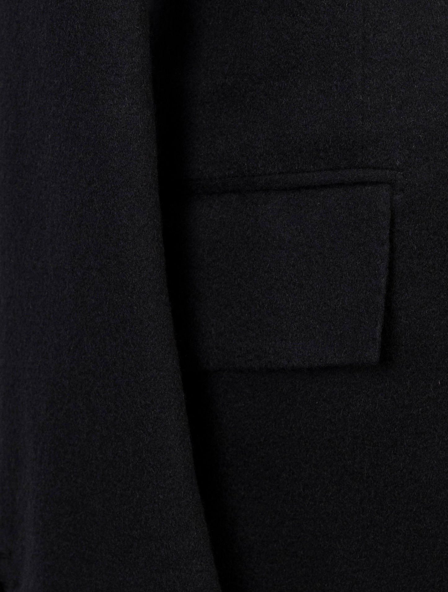 Kiton Black Cashmere Overcoat