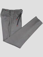 Kiton Gray Lyocell Cotton Ea Pants