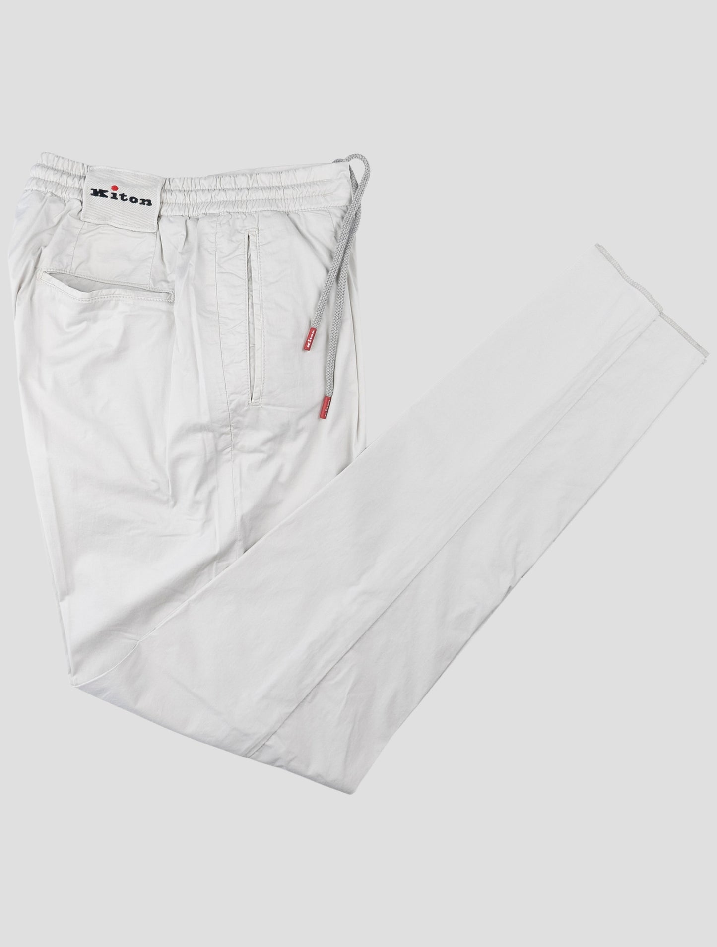 Kiton Gray Cotton Ea Pants