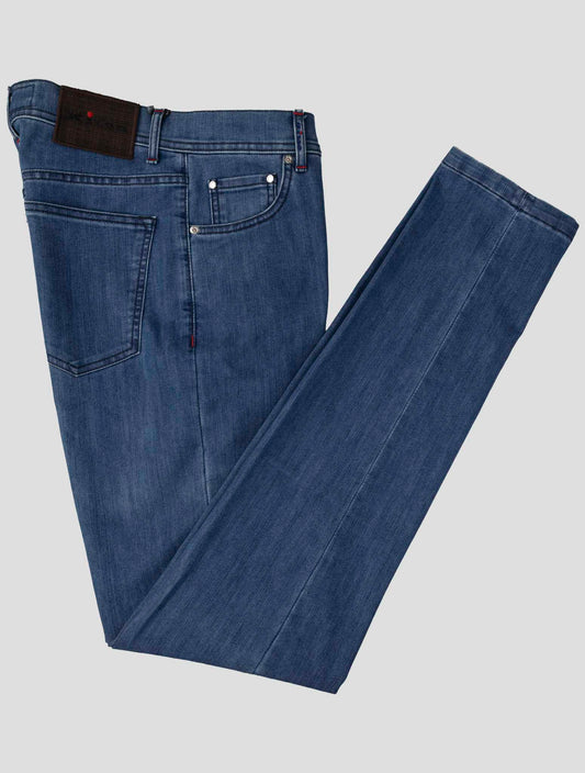 Kiton Blue Cotton Ea Jeans