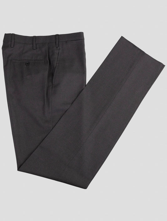 Kiton Dark Gray Wool 150's Dress Pants