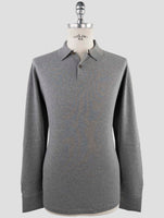 Kiton Gray Cotton Sweater Polo