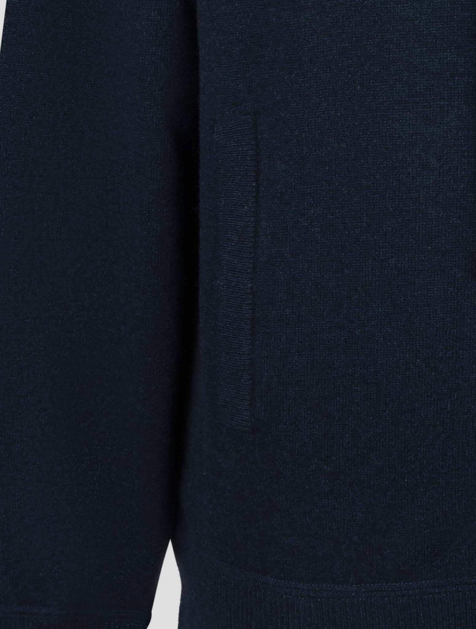 Kiton Blue Cashmere Sweater Full Zip Hoodie