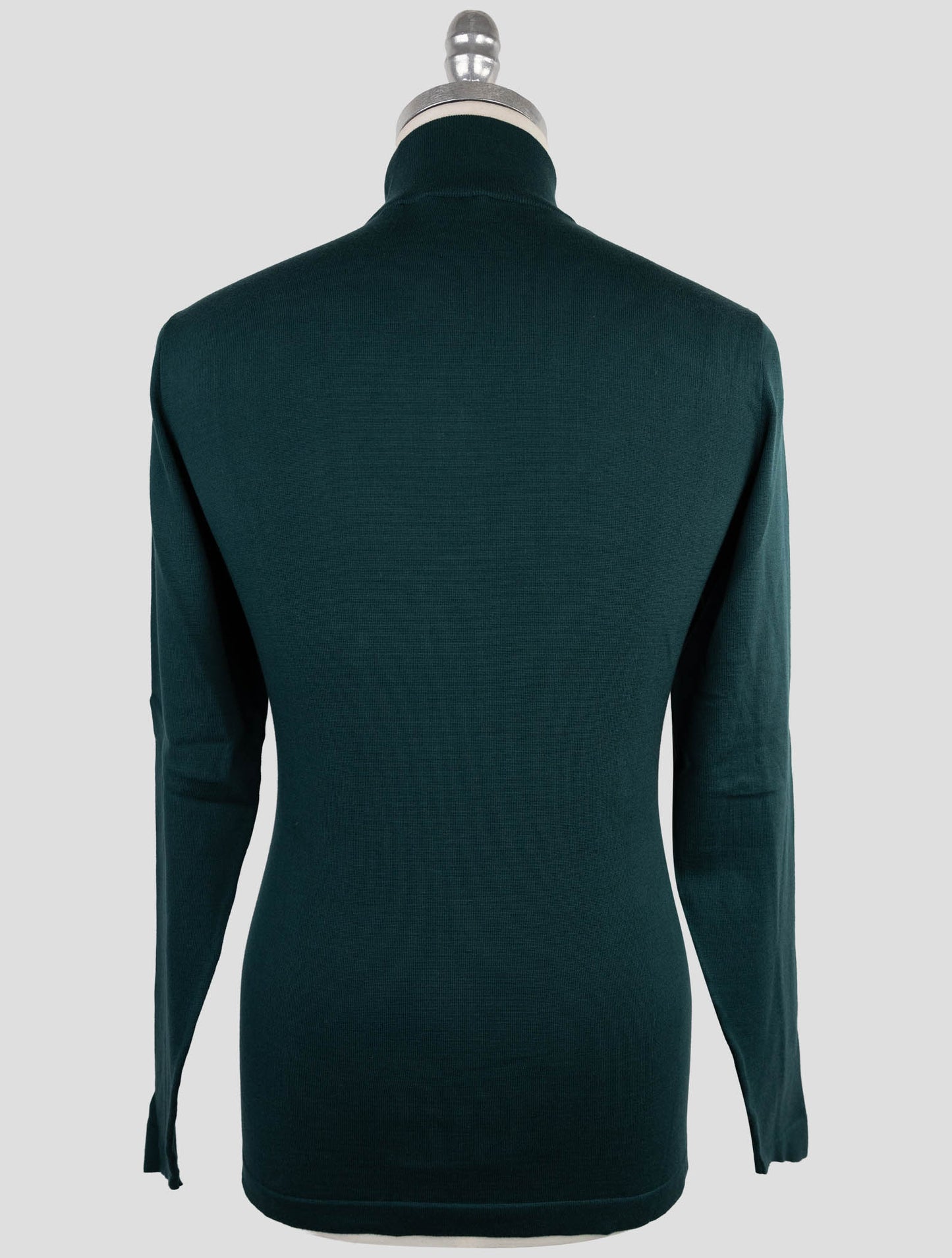 Kiton Green Cotton Sweater Half  Zip