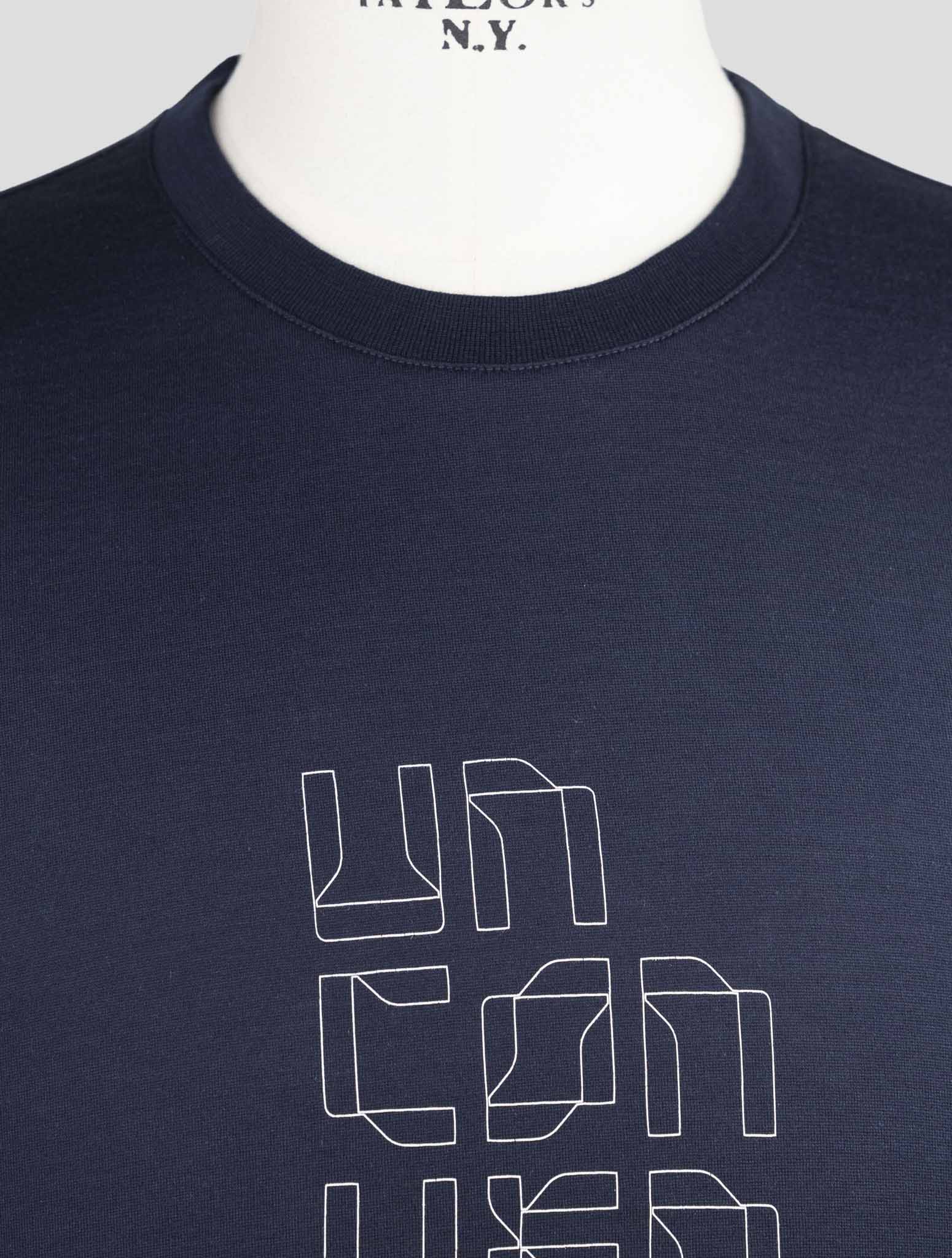 Kiton Knt Blue Cotton T-Shirt