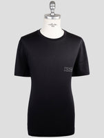 Kiton Knt Black Cotton T-Shirt