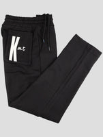 Kiton Knt Black Cotton Jogging Pants