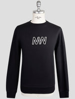 Kiton Knt Black Cotton Sweater Crewneck
