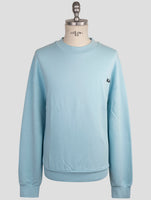 Kiton Knt Light Blue Cotton Sweater Crewneck