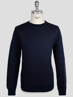 Kiton Knt Blue Viscose Ea Sweater Crewneck