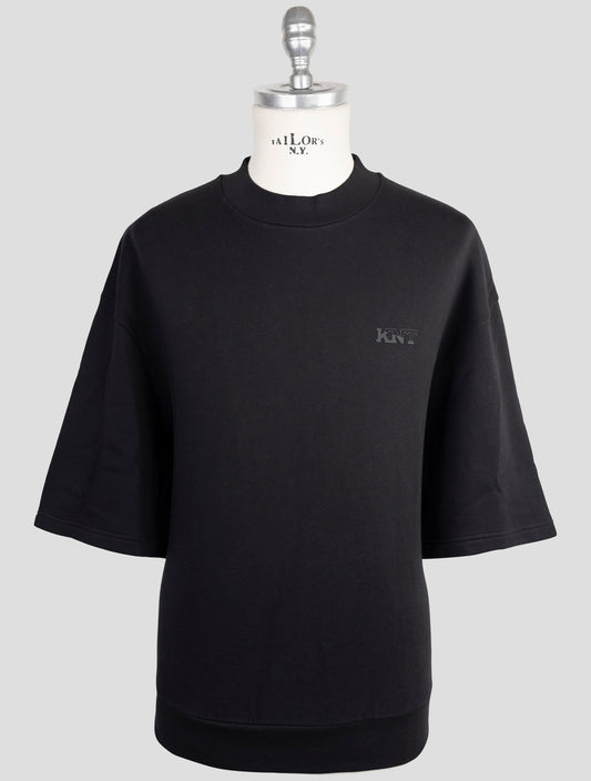Kiton Knt Black Cotton T-Shirt