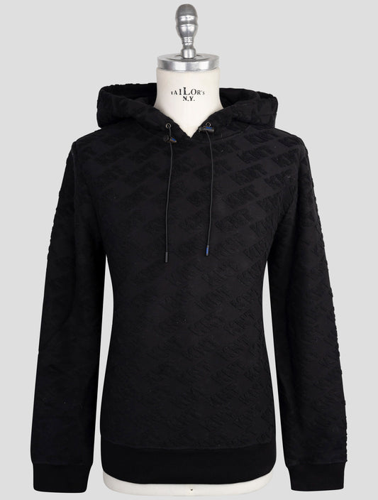 Kiton Knt Blue Cotton Pa Sweater Hoodie