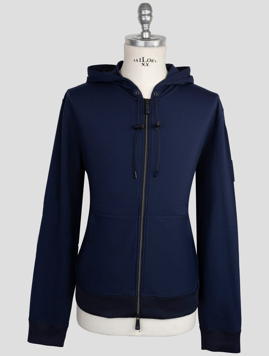 Kiton Knt Blue Pa Ea Sweater Full Zip