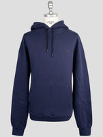Kiton Knt Blue Cotton Sweater Hoodie