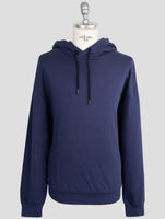 Kiton Knt Blue Cotton Sweater Hoodie