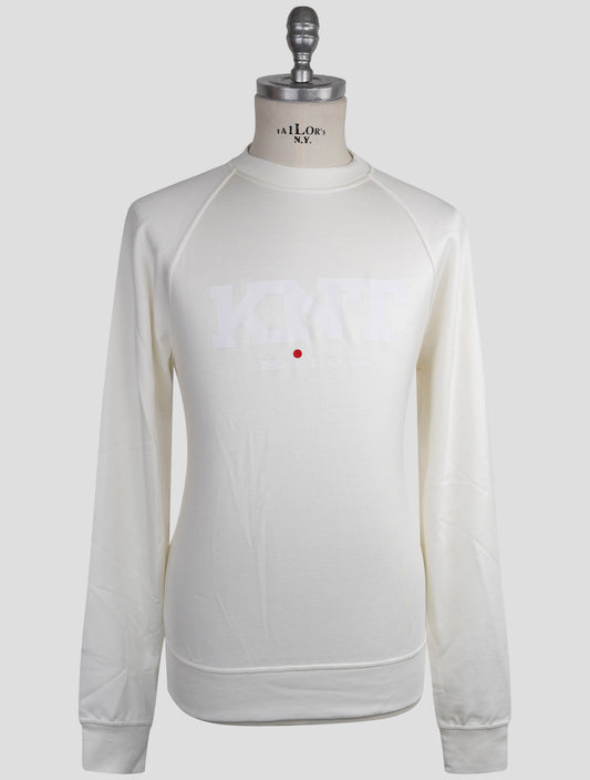 Kiton Knt White Viscose Ea Sweater Crewneck