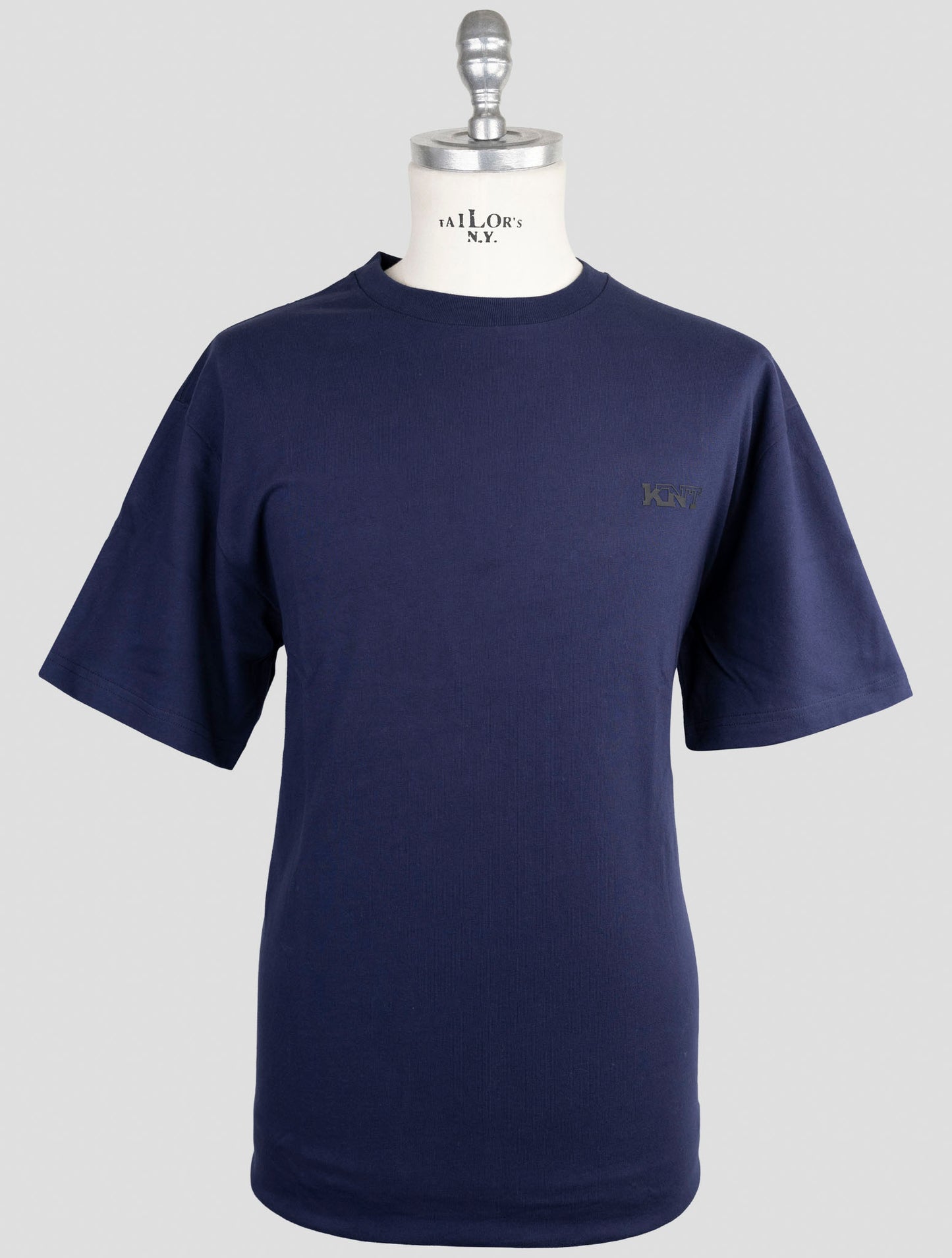 Kiton Knt Blue Cotton T-Shirt